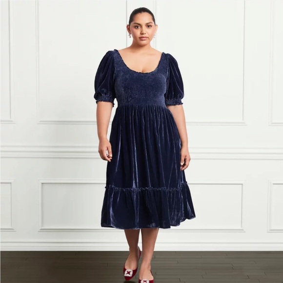 Hill House | Dresses | Hill House The Louisa Nap Dress Smocked Navy ...